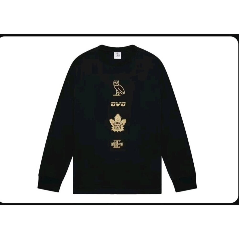 OVO Toronto Maple Leafs Graphic Print T Shirt Mens L Black Gold Stanley Cup NHL - Picture 15 of 16